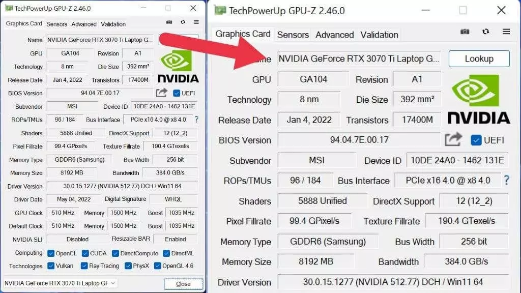 19-GPUZ - Người đam mê bộ phận trợ giúp Cách tìm hiểu card đồ họa trong PC Windows 11 của bạn hình 20