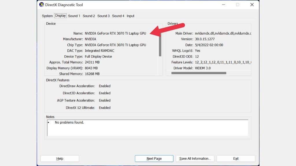 18-diag2 - Người đam mê bộ phận trợ giúp Cách tìm hiểu card đồ họa trên PC Windows 11 của bạn hình 19