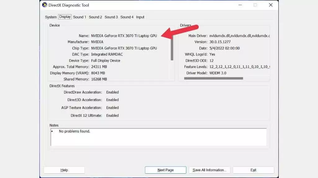 18-diag2 - Người đam mê bộ phận trợ giúp Cách tìm hiểu card đồ họa trên PC Windows 11 của bạn hình 19