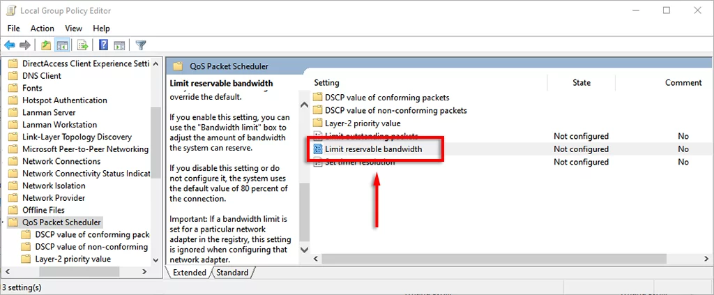 image-31 - Help Desk Geek “Giới hạn băng thông có thể dự trữ” trong Windows là gì và tại sao bạn không nên thay đổi nó hình 6