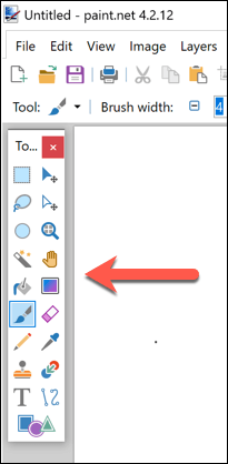 Paint-NET-Side-Menu - Mẹo kỹ thuật trực tuyến Tạo hình ảnh cơ bản trong hình ảnh Paint.NET 2