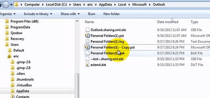 sao chép pst - Help Desk Geek Cách khôi phục các tệp đã xóa từ tệp PST trong Outlook hình ảnh 2