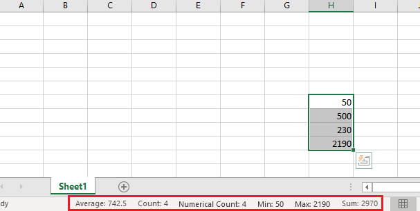 excel-status-bar-tips - Bộ phận trợ giúp Geek 10 mẹo và thủ thuật Excel cho năm 2019 ảnh 2