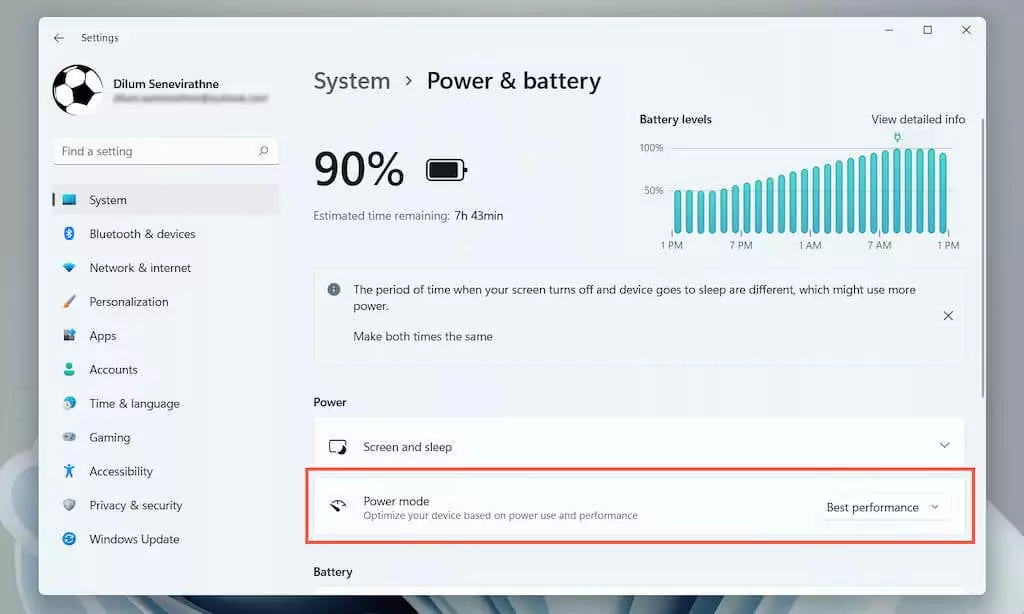 12-Power-Options - Bộ phận trợ giúp Geek Cách khắc phục hiện tượng lag chuột Bluetooth trong Windows 11 hình 13