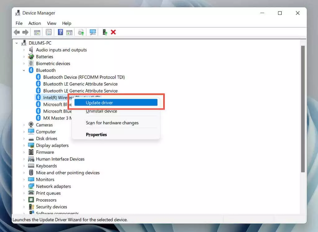 16-Update-Driver - Bộ phận trợ giúp Geek Cách khắc phục hiện tượng lag chuột Bluetooth trong Windows 11 hình 17