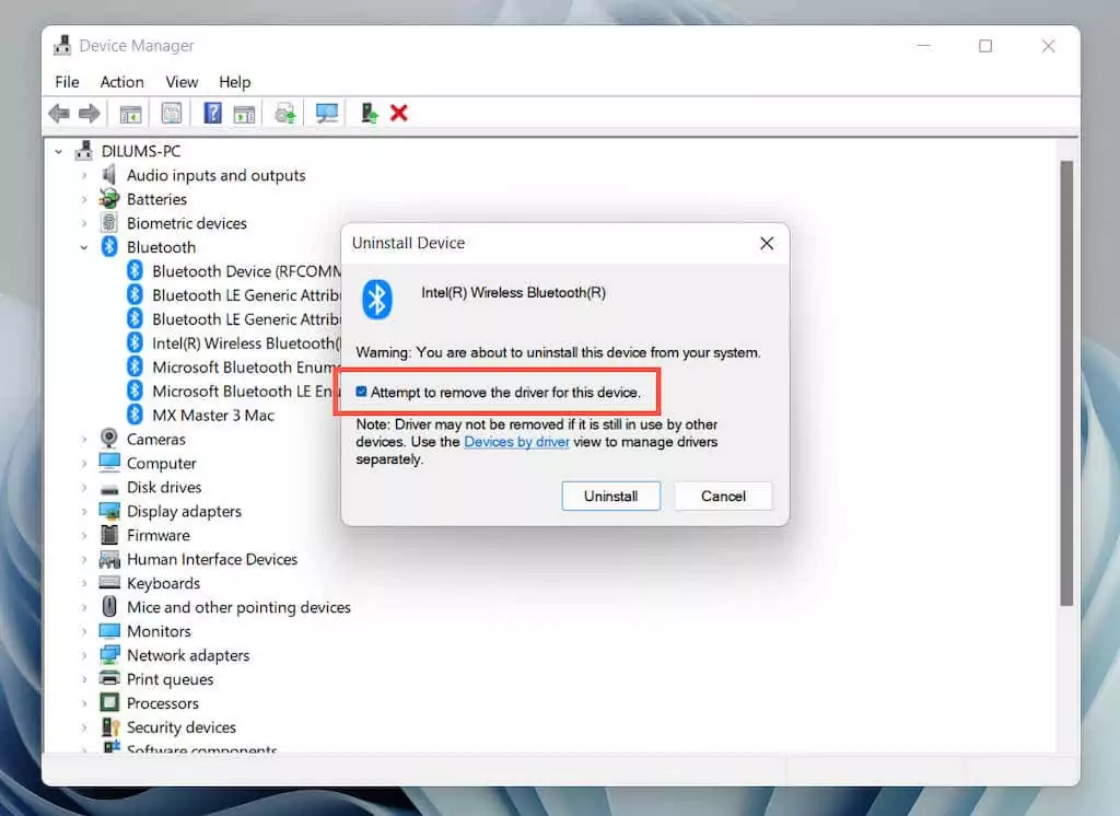 20-Xác nhận-Hộp thoại - Help Desk Geek Cách khắc phục hiện tượng lag chuột Bluetooth trong Windows 11 hình 21