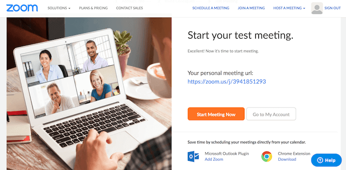 zoom_start-your-test-meeting - Mẹo kỹ thuật trực tuyến Cách thiết lập hình ảnh thu phóng 4