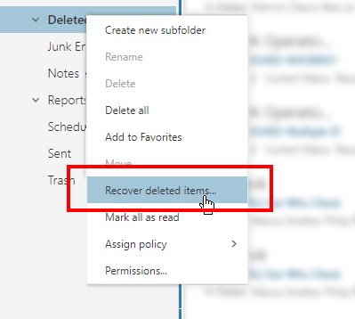 khôi phục đã xóa - Help Desk Geek Cách khôi phục email đã xóa trong Office 365 hình 3