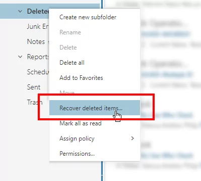 khôi phục đã xóa - Help Desk Geek Cách khôi phục email đã xóa trong Office 365 hình 3