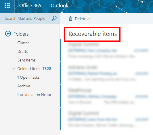 có thể phục hồi - Help Desk Geek Cách khôi phục email đã xóa trong Office 365 hình 4
