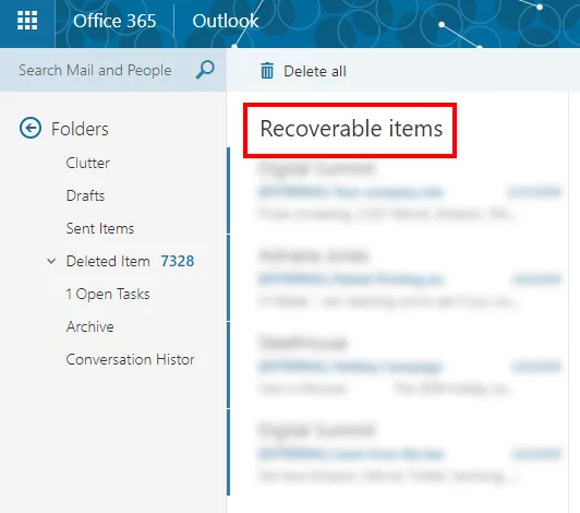 có thể phục hồi - Help Desk Geek Cách khôi phục email đã xóa trong Office 365 hình 4