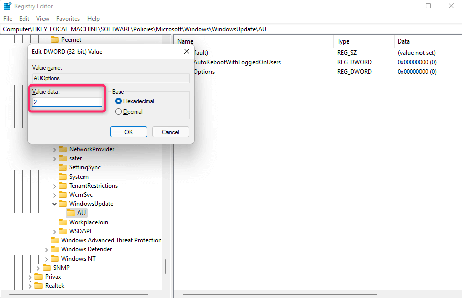 10.-registry-auoptions - Help Desk Geek Tại sao máy tính mới của tôi lại chậm như vậy? 6 Mẹo Tăng Tốc Windows Up ảnh 10