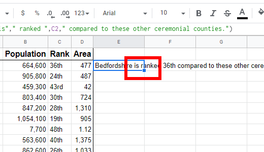 4 - sử dụng chức năng ở nơi khác - Help Desk Geek Cách sử dụng hàm CONCATENATE trong Google Sheets hình 5