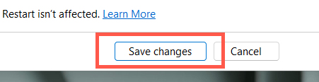 06-Save-Changes - Bộ phận trợ giúp Geek Cách giữ màn hình luôn bật khi đóng máy tính xách tay trong Windows 11/10 hình 7