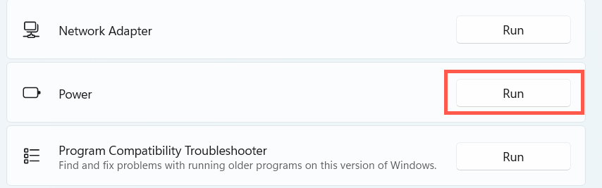 12-Power-Troubleshooter - Bộ phận trợ giúp Geek Cách giữ màn hình luôn bật khi đóng máy tính xách tay trong Windows 11/10 hình 13