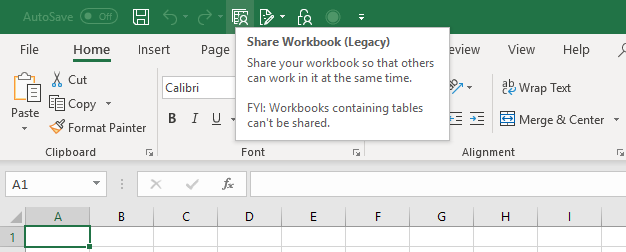 share-excel-files-offline-sharing-a-document-share-workbook-button - Help Desk Geek Cách chia sẻ file Excel để dễ dàng cộng tác image 4