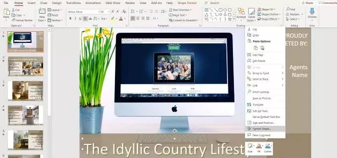 định dạng-hình dạng - Help Desk Geek Cách chỉnh sửa hoặc sửa đổi mẫu PowerPoint hình ảnh 9
