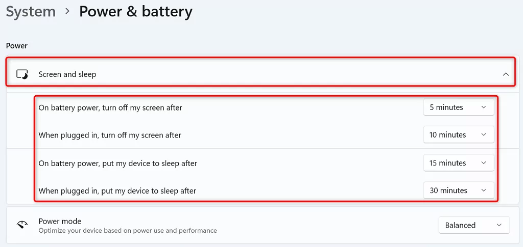 3-en-sleep-mode-in-windows-11 - Help Desk Geek Cách khắc phục Chế độ ngủ của Windows 11 không hoạt động hình 3