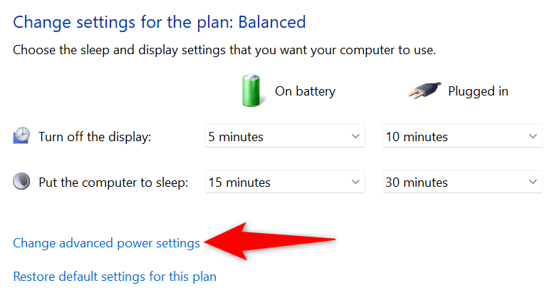 6-windows-11-nâng cao-cài đặt gói điện - Help Desk Geek Cách khắc phục chế độ Sleep Mode của Windows 11 không hoạt động hình 6