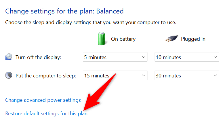 5-khôi phục-windows-11-cài đặt gói điện - Help Desk Geek Cách khắc phục chế độ Sleep của Windows 11 không hoạt động hình 5