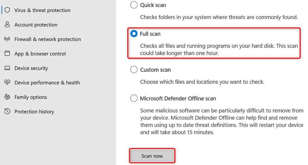 15-run-virus-scan-on-windows-11 - Help Desk Geek Cách khắc phục chế độ Sleep Mode của Windows 11 không hoạt động hình 15