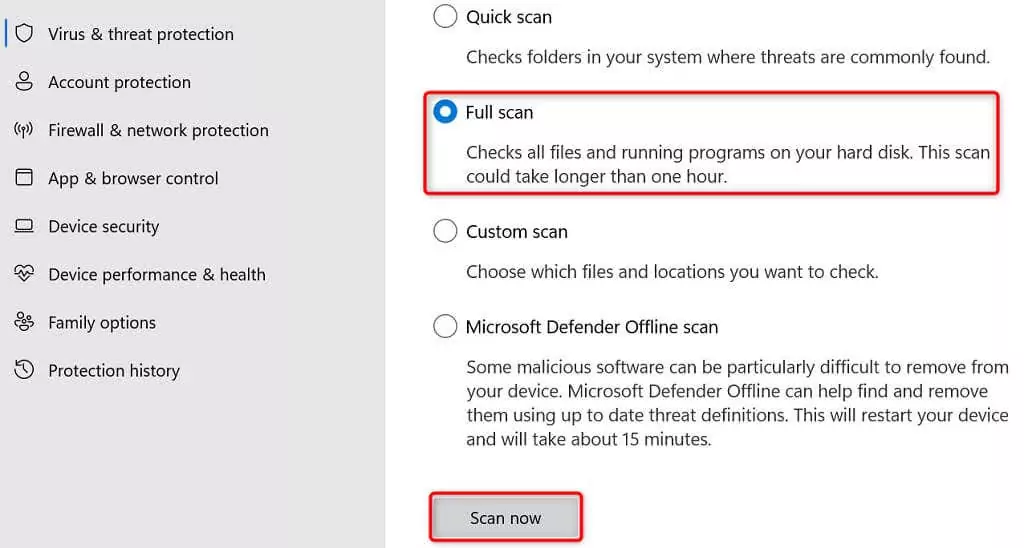 15-run-virus-scan-on-windows-11 - Help Desk Geek Cách khắc phục chế độ Sleep Mode của Windows 11 không hoạt động hình 15