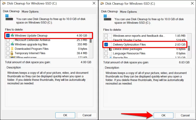 08-delete-windows-update-files-disk-cleanup-01 - Help Desk Geek Cách xóa tất cả các tệp Windows Update đã tải xuống image 8