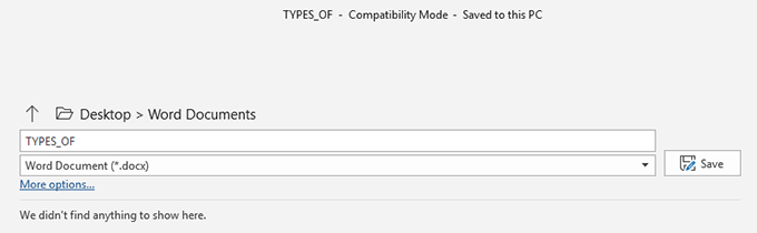 chuyển đổi-save-as - Help Desk Geek Cách cập nhật tài liệu Word cũ sang định dạng Word mới nhất image 5
