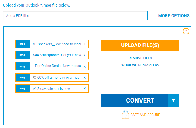 chuyển đổi tin nhắn sang pdf - Bộ phận trợ giúp Geek Cách chuyển đổi hàng loạt tệp Outlook PST sang định dạng khác image 5