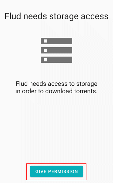 Flud-Give-Storage-Permission - Mẹo công nghệ trực tuyến Cài đặt ứng dụng khách BitTorrent trên hình ảnh Android