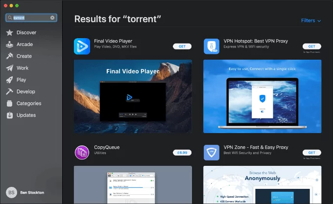 Mac-App-Store-Torrent-Search - Mẹo kỹ thuật trực tuyến Tải xuống hình ảnh Torrent trên thiết bị iOS