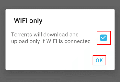 Hộp kiểm Flud-Wifi-Sử dụng. - Mẹo công nghệ trực tuyến Cài đặt ứng dụng khách BitTorrent trên Android hình ảnh 3