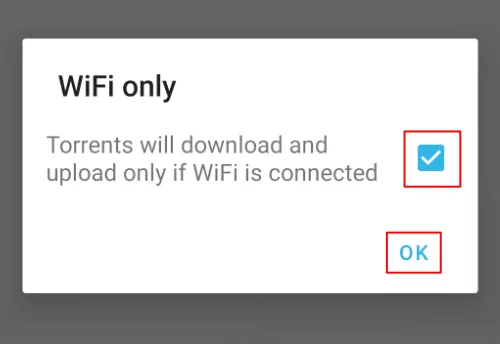 Hộp kiểm Flud-Wifi-Sử dụng. - Mẹo công nghệ trực tuyến Cài đặt ứng dụng khách BitTorrent trên Android hình ảnh 3