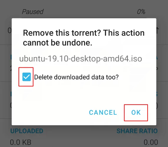 Flud-Remove-Torrent-Xác nhận - Mẹo công nghệ trực tuyến Tạm dừng, thay đổi và xóa torrent trong Flud image 3