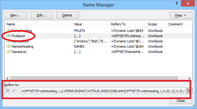 excel hình 4 - Help Desk Geek Sử dụng Tên dải động trong Excel cho danh sách thả xuống linh hoạt hình 4