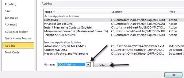 Sửa lỗi Word chỉ mở ở chế độ an toàn 2 quản lý addins word