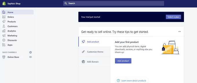 Bảng điều khiển - Mẹo công nghệ trực tuyến Thiết lập trang web Shopify của bạn hình ảnh 3