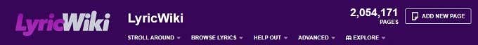 Lời bài hát - Mẹo công nghệ trực tuyến Hình ảnh LyricWiki