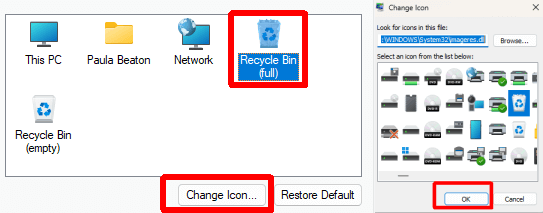 cách thay đổi-thùng rác-và-biểu tượng máy tính để bàn khác trong windows-3 được nén - Help Desk Geek Thay đổi biểu tượng Recycle Bin (Full) trên Windows.