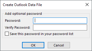 thêm mật khẩu tùy chọn - Help Desk Geek Cách xuất email của bạn từ Microsoft Outlook sang hình ảnh CSV hoặc PST 7