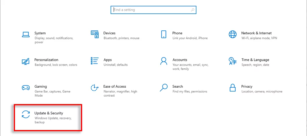5 cách hàng đầu để sửa lỗi windows-installation-error-code-0x8007025d-5-nén - Help Desk Geek Chọn Cập nhật & Bảo mật