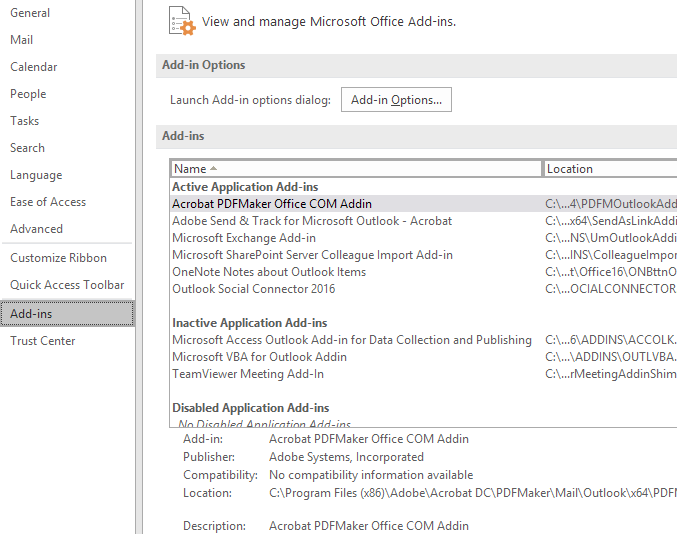 phần bổ sung của Outlook - Help Desk Geek Cách giảm mức sử dụng bộ nhớ Outlook hình 4