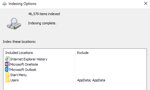 lập chỉ mục tìm kiếm - Help Desk Geek Cách giảm mức sử dụng bộ nhớ Outlook hình 10