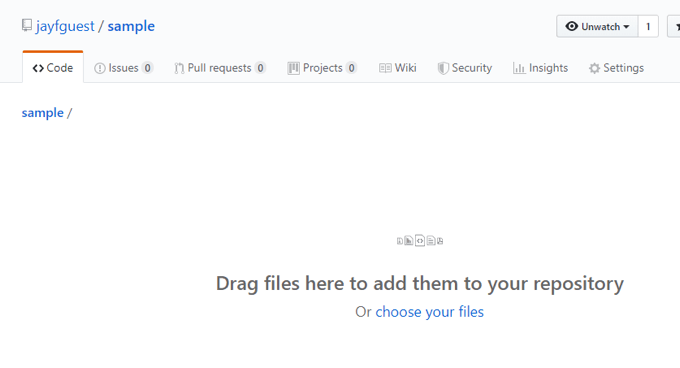 github-upload-files-1 - Mẹo công nghệ trực tuyến Hình ảnh trang GitHub 4