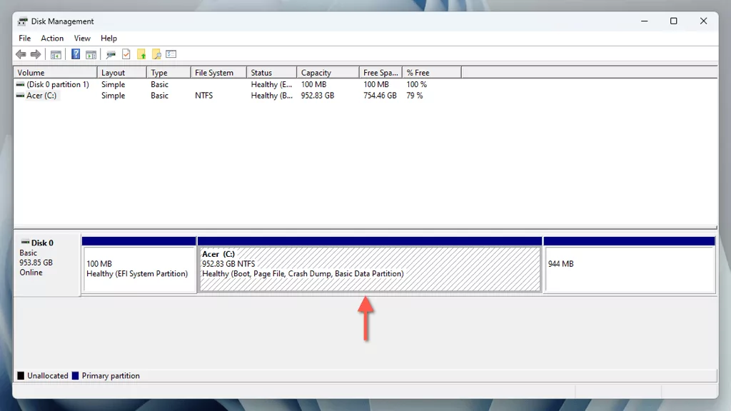 cách phân vùng hoặc phân bổ-ssd-in-windows-11-2-nén - Help Desk Geek Cách phân vùng ổ SSD trong Windows 11 hình 2