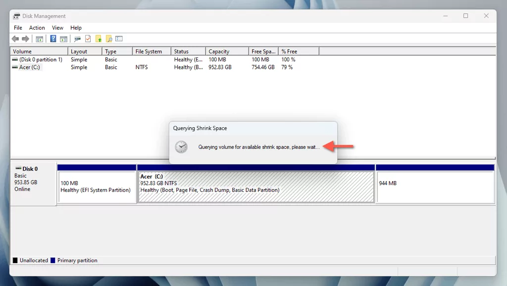 cách phân vùng hoặc phân bổ-ssd-in-windows-11-4-nén - Help Desk Geek Cách phân vùng ổ SSD trong Windows 11 hình 4
