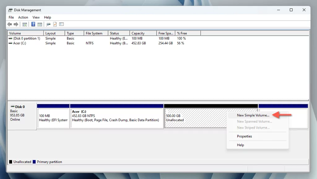 cách phân vùng hoặc phân bổ-ssd-in-windows-11-7-nén - Help Desk Geek Cách phân vùng ổ SSD trong Windows 11 hình 7