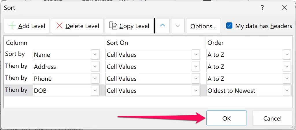 cách xóa-blank-lines-in-microsoft-excel-01 - Help Desk Geek Sắp xếp dữ liệu theo columns trong Microsoft Excel
