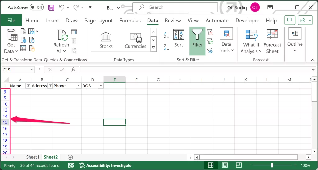 cách xóa-blank-lines-in-microsoft-excel-windows - Help Desk Geek Đánh dấu hiển thị hàng trống trong Microsoft Excel