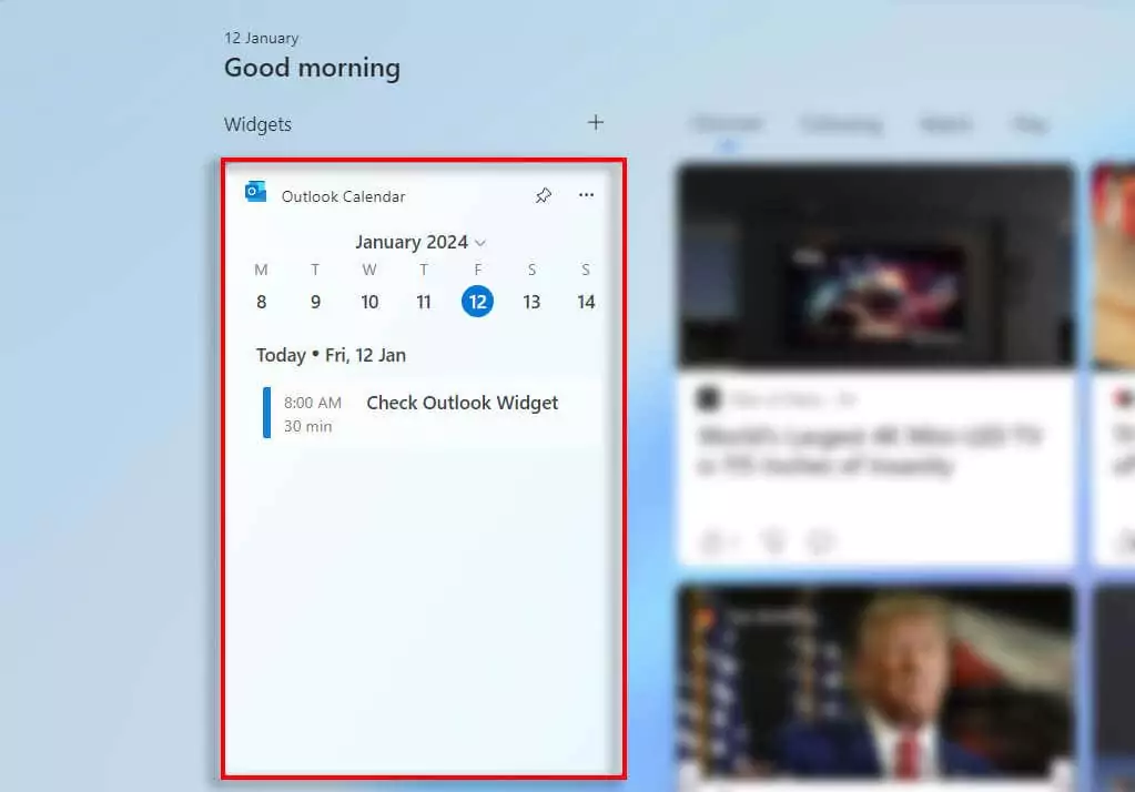 7-tốt nhất-windows-11-widget-cho-năng suất-4-nén - Help Desk Geek Tiện ích Lịch Outlook